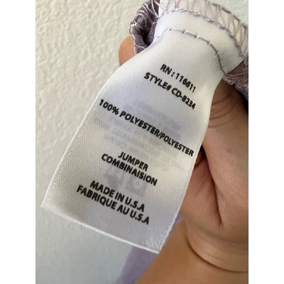 Anthropologie Amadi Light Purple Plath Lightweight Short Sleeve Jumpsuit Size M - Picture 7 of 7